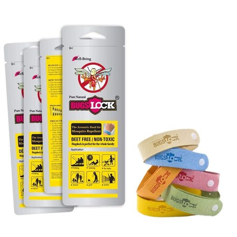AussieSuperStore Homeware Supplies Mosquito Repellent Summer Insect Production Bracelets CBBUGSLOCKX4
